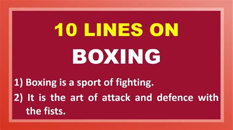 boxing lines